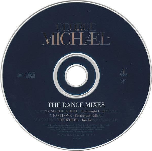 George Michael : Spinning The Wheel (The Dance Mixes) (CD, Single, Dig)