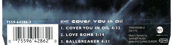 AC/DC : Cover You In Oil (CD, Single)