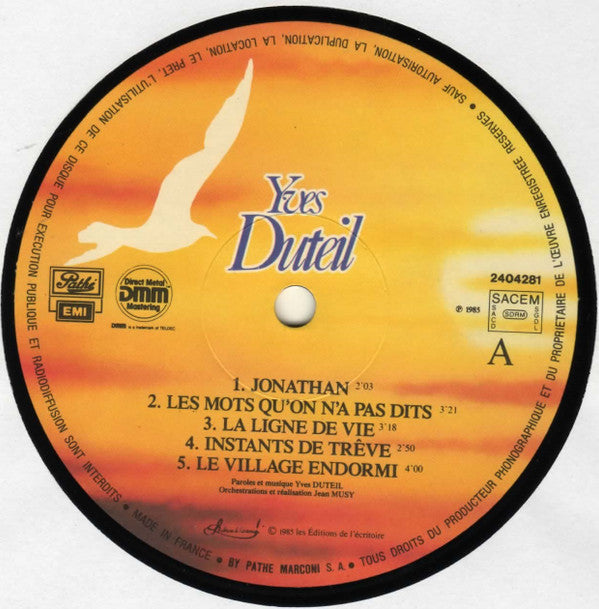 Yves Duteil : La Langue De Chez Nous (LP, Album, Gat)