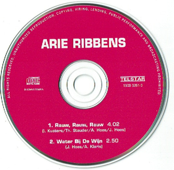 Arie Ribbens : Rauw, Rauw, Rauw (CD, Single)