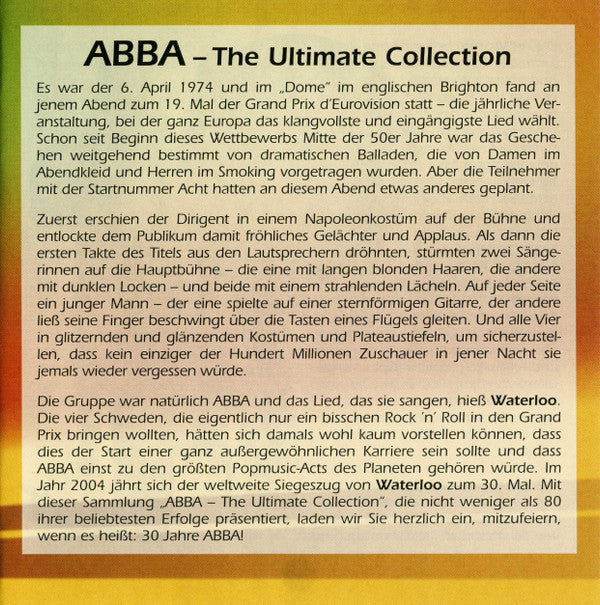 ABBA : The Ultimate Collection (4xCD, Comp)