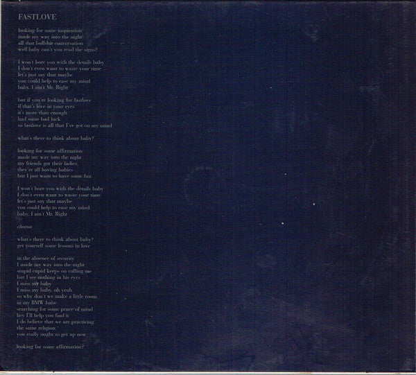 George Michael : Fastlove (CD, Single, Dig)