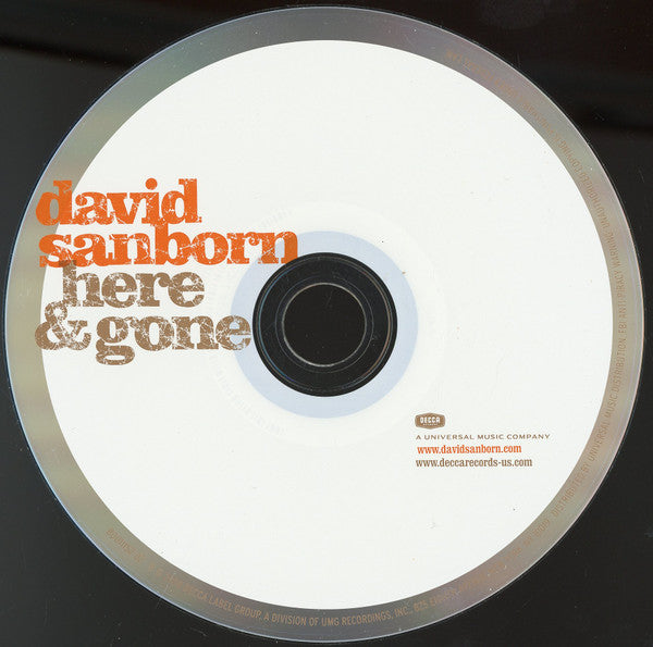 David Sanborn : Here & Gone (CD, Album, Copy Prot.)