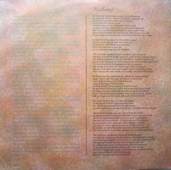 Robert Long : Liedjes Uit De Krullentijd (LP, Comp)