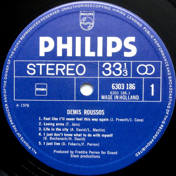Demis Roussos : Demis Roussos (LP, Album, Gat)