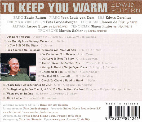 Edwin Rutten : To Keep You Warm (CD, Album)