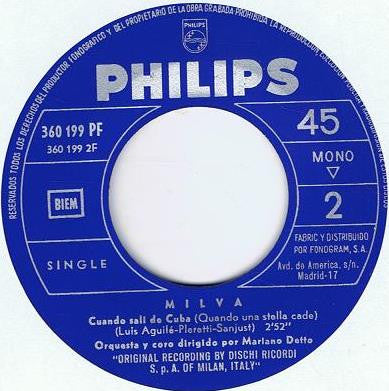 Milva : Me Ama No Me Ama (M'Ama Non M'Ama) (7")