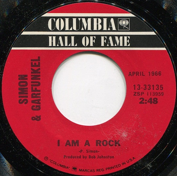 Simon & Garfunkel : I Am A Rock / Scarborough Fair (/Canticle) (7", Mono, Styrene)