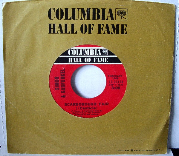 Simon & Garfunkel : I Am A Rock / Scarborough Fair (/Canticle) (7", Mono, Styrene)