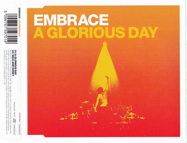 Embrace : A Glorious Day (CD, Single, CD1)