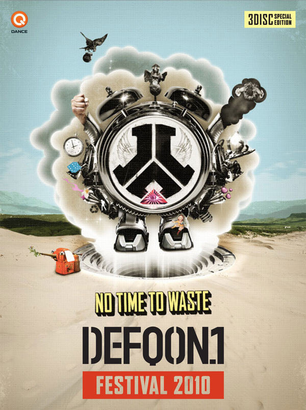 Various : No Time To Waste - DefQon.1 Festival 2010 Live (Blu-ray + DVD-V, PAL + CD, Comp, Mixed + Ltd, Dig)