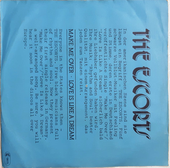 The Escorts : Make Me Over (7", Single)
