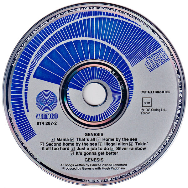 Genesis : Genesis (CD, Album, RE, Pre)