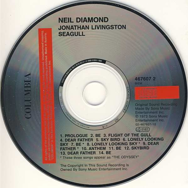 Neil Diamond : Jonathan Livingston Seagull (Original Motion Picture Sound Track) (CD, Album, RE)