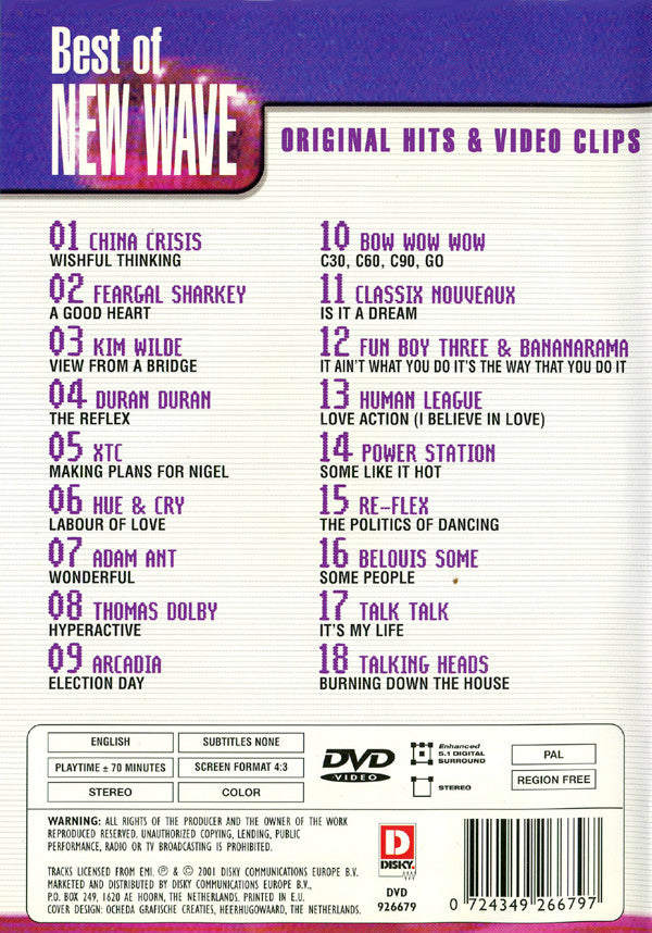 Various : Best Of New Wave (DVD-V, Comp, Multichannel, PAL)