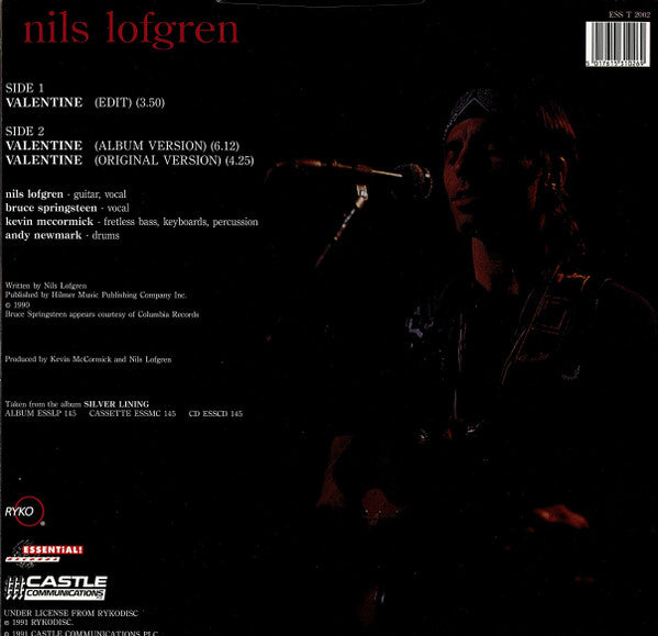 Nils Lofgren : Valentine (12", Single)