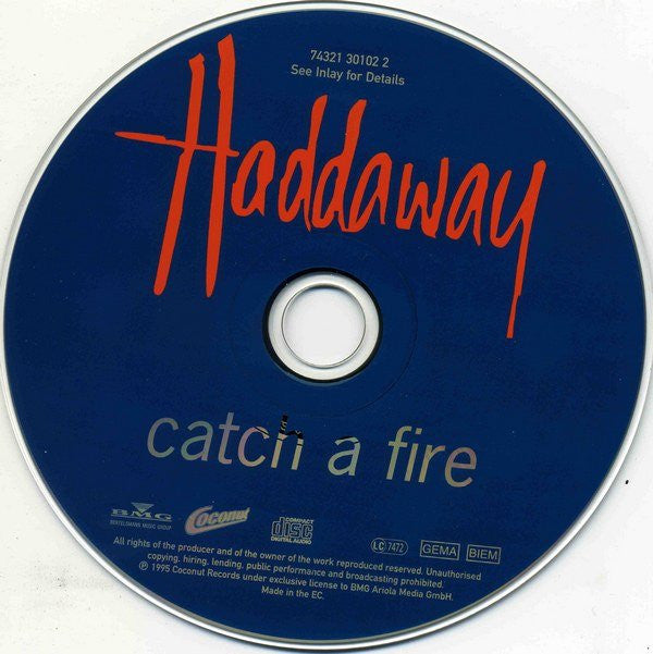 Haddaway : Catch A Fire (CD, Maxi)