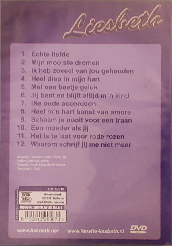 Liesbeth : Met Veel Liefde (DVD-V, Album, PAL)
