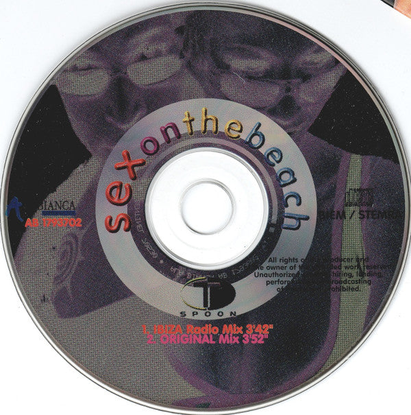 T-Spoon : Sex On The Beach (CD, Single)