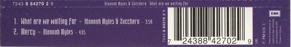 Alannah Myles & Zucchero : What Are We Waiting For (CD, Single)
