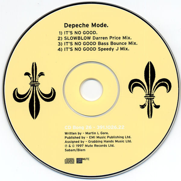 Depeche Mode : It's No Good (CD, Single)