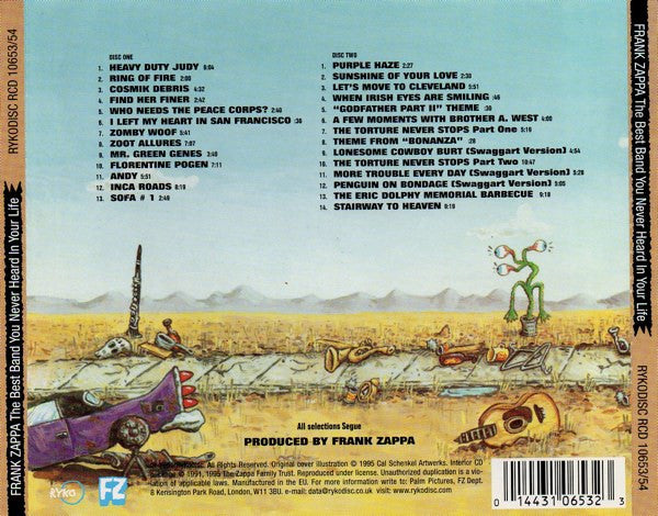 Frank Zappa : The Best Band You Never Heard In Your Life (2xCD, Album, RE, RM, Cen)