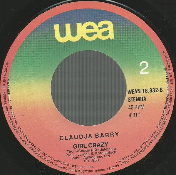 Claudja Barry : Banana Boat (Day-O) (7", Single)