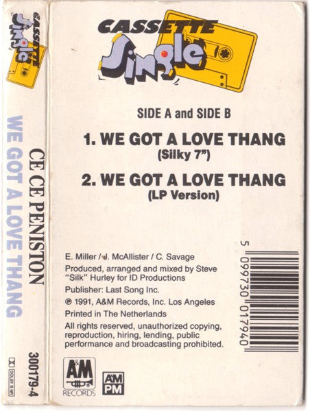 Ce Ce Peniston : We Got A Love Thang (Cass, Single)