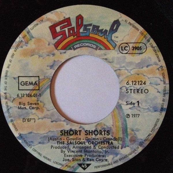 The Salsoul Orchestra : Short Shorts / Getaway (7", Single)