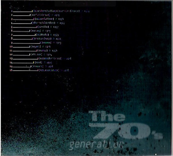 Various : Now The Music • The 70's Generation (CD, Comp)