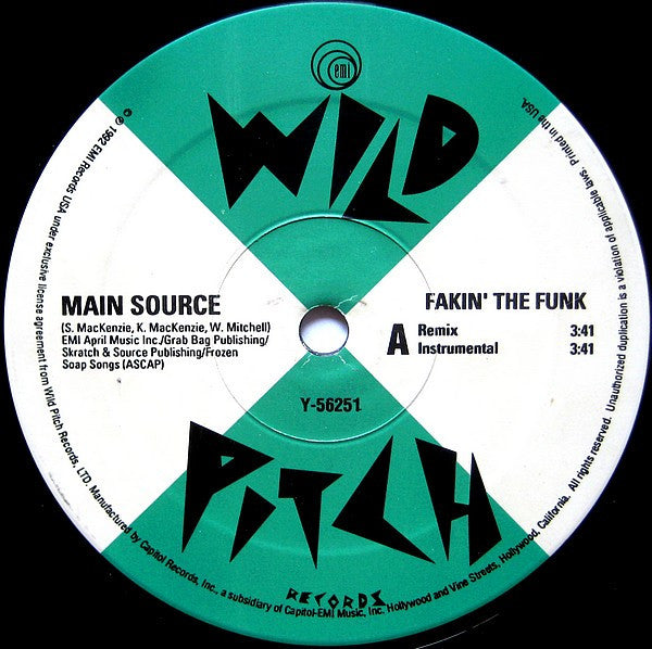Main Source : Fakin' The Funk (12")