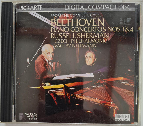 Ludwig van Beethoven, Russell Sherman, The Czech Philharmonic Orchestra, Václav Neumann : Piano Concertos Nos. 1 & 4 (CD)