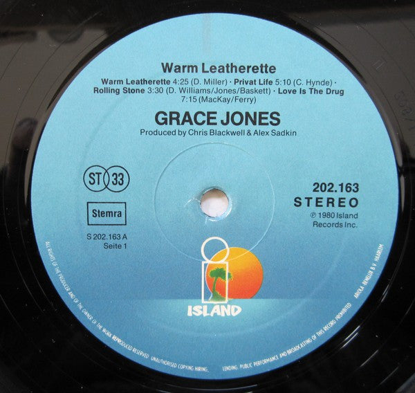 Grace Jones : Warm Leatherette (LP, Album)