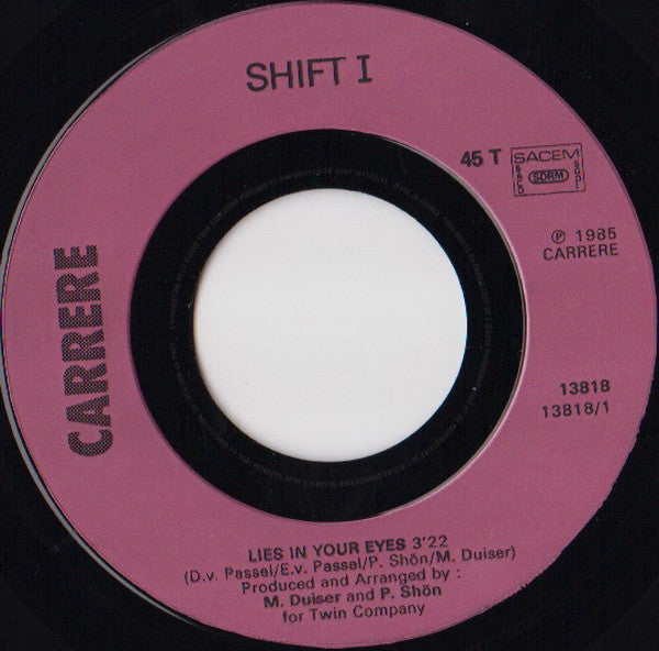 Shift I : Lies In Your Eyes (7", Single)