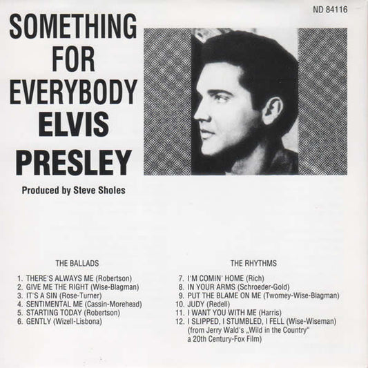 Elvis Presley : Something For Everybody (CD, Album, RE)