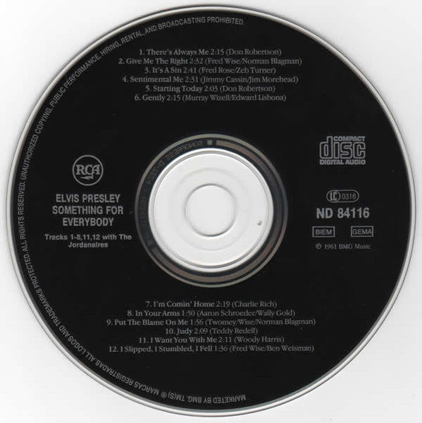 Elvis Presley : Something For Everybody (CD, Album, RE)