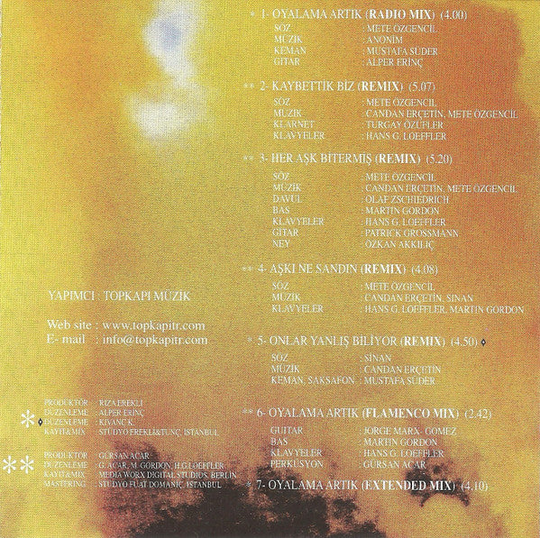 Candan Erçetin : Oyalama Artık - The Remix EP 2 (CD, EP, Ora)