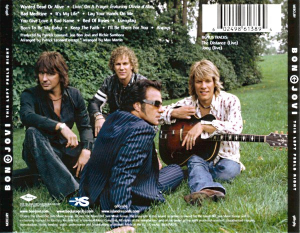 Bon Jovi : This Left Feels Right (CD, Album, S/Edition)