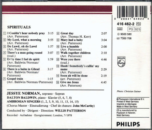 Jessye Norman : Spirituals (CD, Album)