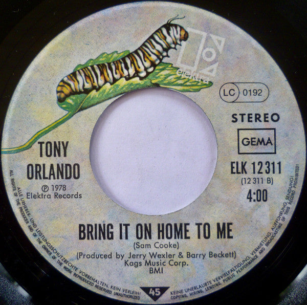 Tony Orlando : Don't Let Go / Bring It On Home To Me (7", Single)
