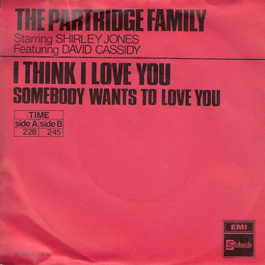 The Partridge Family : I Think I Love You (7", Single)