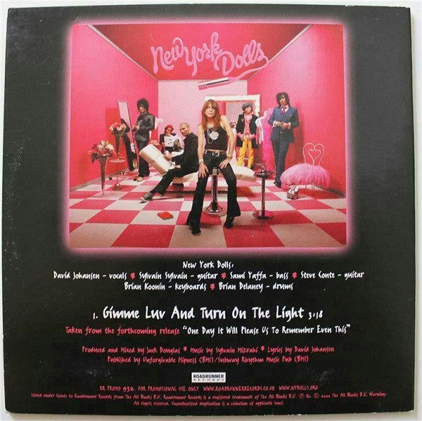 New York Dolls : Gimme Luv And Turn On The Light (CD, Single, Promo)