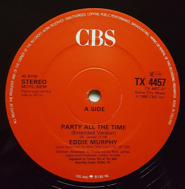Eddie Murphy : Party All The Time (12")