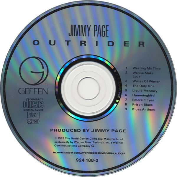 Jimmy Page : Outrider (CD, Album)