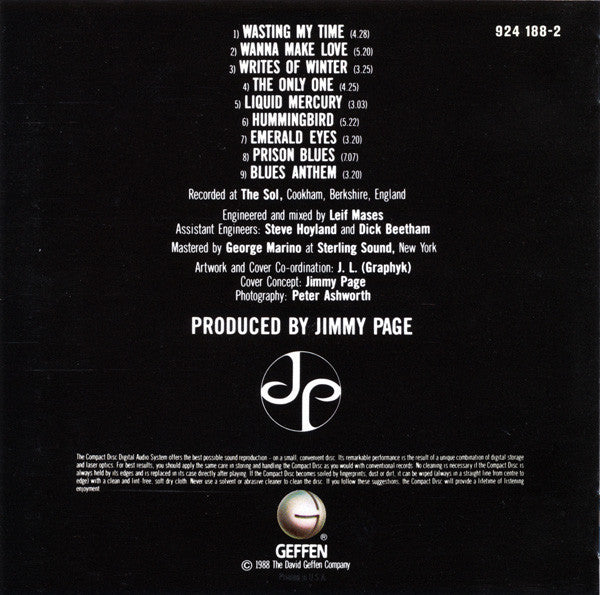 Jimmy Page : Outrider (CD, Album)