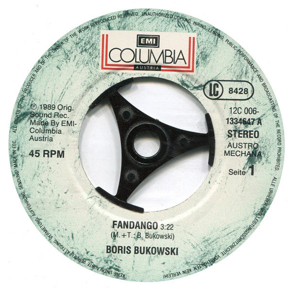 Boris Bukowski : Fandango (7", Single)