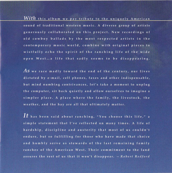 Various : The Horse Whisperer (Songs From And Inspired By The Motion Picture) (HDCD, Album)