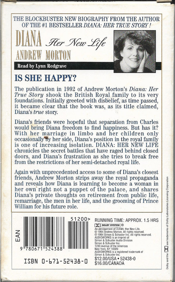 Lynn Redgrave : Diana: Her New Life (Cass)