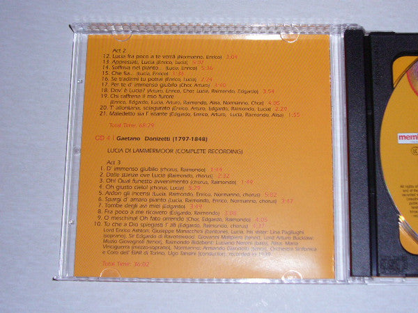 Vincenzo Bellini / Gaetano Donizetti : La Sonnambula / Lucia Di Lammermoor (4xCD, Comp + Box)