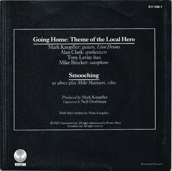 Mark Knopfler : Going Home: Theme Of The Local Hero (7", Single)